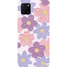 TechTree Samsung Galaxy Note 10 Lite Uyumlu Renkli Papatyalar Sulu Boya Baskılı Silikon Kılıf
