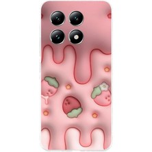 TechTree Xiaomi Mi 14T Pro Uyumlu Çilekli Pasta Baskılı Silikon Kılıf