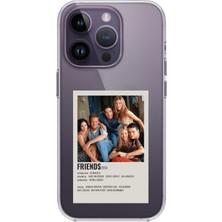 TechTree iPhone 14 Pro Max Uyumlu Friends Mini Poster Tasarımlı Baskılı Silikon Kılıf