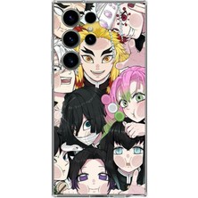 TechTree Samsung Galaxy S24 Ultra Uyumlu Demon Slayer Manga Baskılı Silikon Kılıf