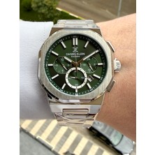 Daniel Klein Çelik Fonksiyonları Aktif Erkek Kol Saati Suya Dayanıklı 46 mm Yeşil Kadran