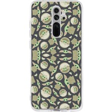 TechTree Redmi Note 8 Pro Uyumlu Minik Yodalar Duvar Kağıdı Baskılı Silikon Kılıf