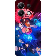 TechTree Poco X6 Pro Uyumlu Jujutsu Kaisen Baskılı Silikon Kılıf