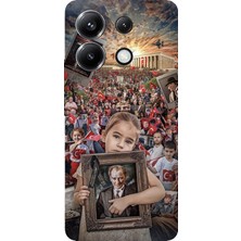 TechTree Poco X6 Pro Uyumlu Anıtkabir Atatürk Portre Baskılı Silikon Kılıf