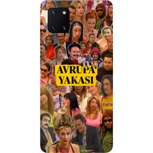 TechTree Samsung Galaxy Note 10 Lite Uyumlu Avrupa Yakası Baskılı Silikon Kılıf