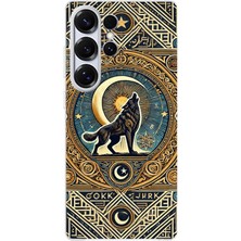 TechTree Samsung Galaxy S25 Ultra Uyumlu Yalnız Kurt Göktürk Baskılı Silikon Kılıf