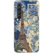 TechTree Mi Note 10 Lite Uyumlu Paris ve Eyfel Kulesi Baskılı Silikon Kılıf