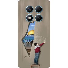 TechTree Redmi Note 14 Pro 4g Uyumlu Mescid-I Aksa Duvar Baskılı Silikon Kılıf