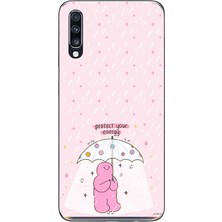TechTree Samsung Galaxy A70 Uyumlu Protect Your Energy Tasarımlı Baskılı Silikon Kılıf