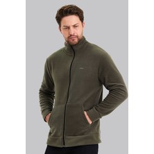 Slazenger 5015 Erkek Haki Polar Hırka