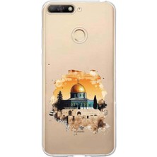 TechTree Huawei Y6 2018 - Honor 7A Uyumlu Mescid-I Aksa Tasarımlı Baskılı Silikon Kılıf