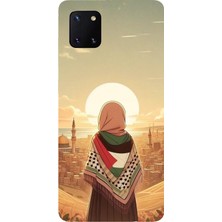 TechTree Samsung Galaxy Note 10 Lite Uyumlu Filistine Özgürlük Kız Baskılı Silikon Kılıf