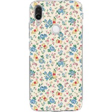 TechTree Redmi Note 7 Uyumlu Ayı Winnie Pooh ve Çiçekler Baskılı Silikon Kılıf