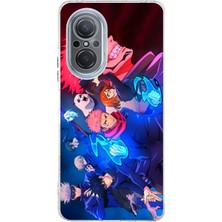 TechTree Huawei Nova 9 Se Uyumlu Jujutsu Kaisen Baskılı Silikon Kılıf