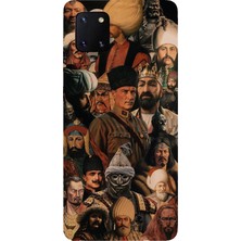 TechTree Samsung Galaxy Note 10 Lite Uyumlu Türk Büyükleri Kolaj Baskılı Silikon Kılıf