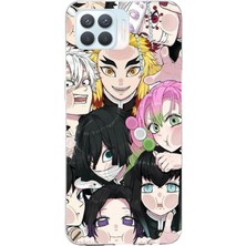TechTree Oppo Reno 4 Lite Uyumlu Demon Slayer Manga Baskılı Silikon Kılıf