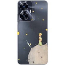 TechTree Realme C55 Uyumlu Küçük Prens Tasarımlı Baskılı Silikon Kılıf