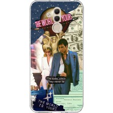 TechTree Huawei Mate 20 Lite Uyumlu Elvira Hancock & Tony Montana Tasarımlı Baskılı Silikon Kılıf