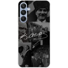 TechTree Samsung Galaxy A25 Uyumlu Kemal Atatürk Imza Baskılı Silikon Kılıf