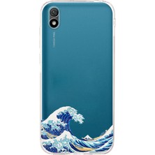 TechTree Huawei Y5 2019 - Honor 8s Uyumlu Kanagawa Oki Nami Ura Dalgası Tasarımlı Baskılı Silikon Kılıf