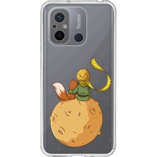 TechTree Redmi 12C Uyumlu Küçük Prens Gezegen Boa Tasarımlı Baskılı Silikon Kılıf