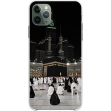 TechTree iPhone 11 Pro Max Uyumlu Kabe Umre Baskılı Silikon Kılıf