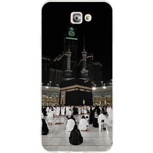 TechTree Samsung Galaxy J7 Prime Uyumlu Kabe Umre Baskılı Silikon Kılıf