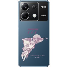 TechTree Poco X6 Pro Uyumlu 777 Melek Tasarımlı Baskılı Silikon Kılıf