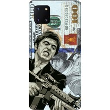 TechTree Samsung Galaxy Note 10 Lite Uyumlu Scarface Dolar Tasarımlı Baskılı Silikon Kılıf