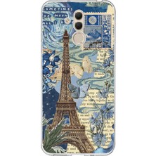 TechTree Huawei Mate 20 Lite Uyumlu Paris ve Eyfel Kulesi Baskılı Silikon Kılıf