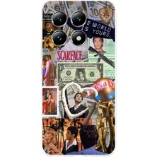 TechTree Xiaomi Mi 14T Pro Uyumlu Scarface Kolaj Tasarımlı Baskılı Silikon Kılıf