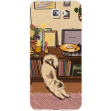 TechTree Samsung Galaxy J7 Prime Uyumlu Nostaljik Köpek Tasarımlı Baskılı Silikon Kılıf