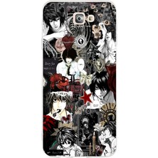 TechTree Samsung Galaxy J7 Prime Uyumlu Death Note Kolaj Tasarımlı Baskılı Silikon Kılıf