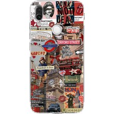 TechTree Redmi Note 7 Uyumlu Londra Baskılı Silikon Kılıf