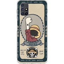 TechTree Samsung Galaxy M51 Uyumlu One Piece Dolar Baskılı Silikon Kılıf