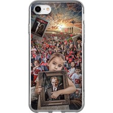 TechTree iPhone 7/8/se 2020 2022 Uyumlu Anıtkabir Atatürk Portre Baskılı Silikon Kılıf