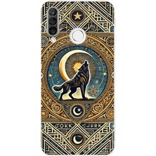 TechTree Huawei P30 Lite Uyumlu Yalnız Kurt Göktürk Baskılı Silikon Kılıf