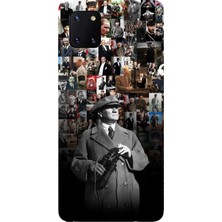 TechTree Samsung Galaxy Note 10 Lite Uyumlu Atatürk Portre Kolaj Baskılı Silikon Kılıf