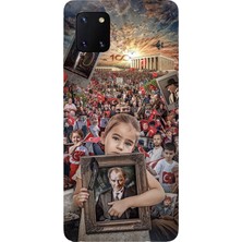 TechTree Samsung Galaxy Note 10 Lite Uyumlu Anıtkabir Atatürk Portre Baskılı Silikon Kılıf