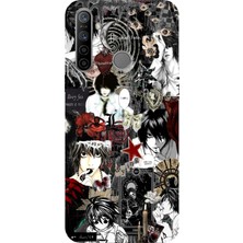 TechTree Realme 5I/6I/C3/C3I Uyumlu Death Note Kolaj Tasarımlı Baskılı Silikon Kılıf