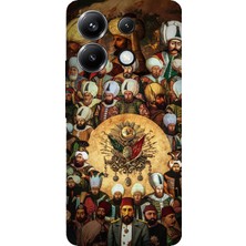 TechTree Poco X6 Pro Uyumlu Osmanlı Padişahları Baskılı Silikon Kılıf