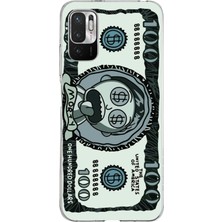 TechTree Redmi Note 10 5g Uyumlu Morty Dolar Baskılı Silikon Kılıf