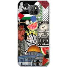 TechTree General Mobile Gm 20 Uyumlu Filistin Özgürlük Kolajı Baskılı Silikon Kılıf
