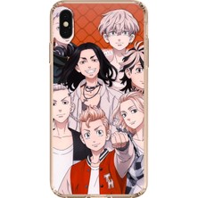 TechTree iPhone Xs Max Uyumlu Tokyo Revengers Karakterler Baskılı Silikon Kılıf
