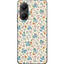 TechTree Poco X7 Pro Uyumlu Ayı Winnie Pooh ve Çiçekler Baskılı Silikon Kılıf