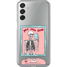 TechTree Samsung Galaxy M15 Uyumlu You Look Good Iskelet Tasarımlı Baskılı Silikon Kılıf