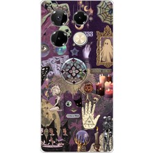 TechTree Infinix Note 40 Pro Uyumlu Hallowen Cadılar Astroloji Baskılı Silikon Kılıf