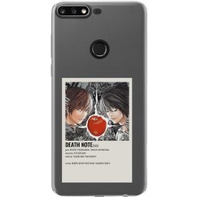 TechTree Huawei Y7 2018 - Honor 7c Uyumlu Death Note Poster Tasarımlı Baskılı Silikon Kılıf