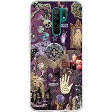 TechTree Redmi 9 Uyumlu Hallowen Cadılar Astroloji Baskılı Silikon Kılıf