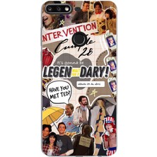 TechTree Huawei Y7 2018 - Honor 7c Uyumlu Retro Gazete How I Met Your Mother Tasarımlı Baskılı Silikon Kılıf